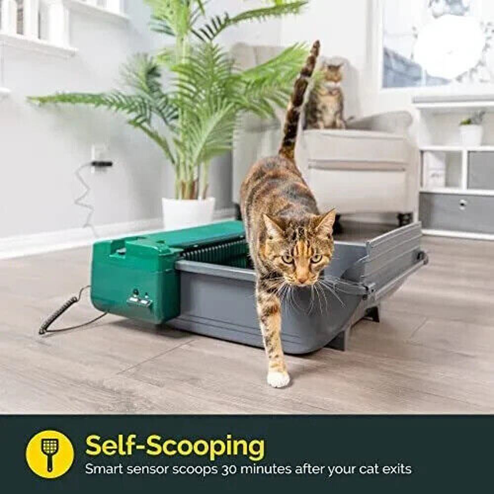 Pet Zone Semi Automatic Cat Litter Box Self Cleaning - Smart Scoop